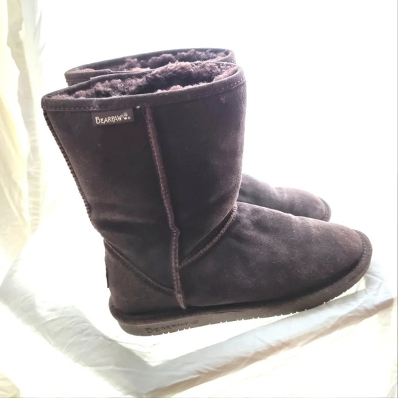 Bearpaw Chocolate Shearling Boots EUC ❤️ - Picture 3 of 11